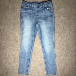 Chicos Jeggings Womens 8R Chico's Size 1R Medium Wash Stretch Denim Jeans